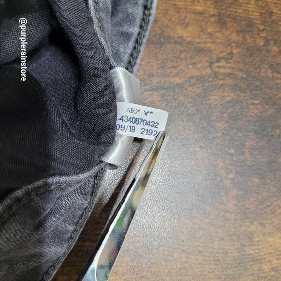 American Eagle Jeans 4 R Jegging Super Hi Rise Next Level Stretch Charcoal - Picture 7 of 13